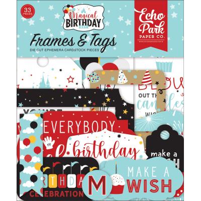 Echo Park Magical Birthday Boy Die Cuts - Frames & Tags